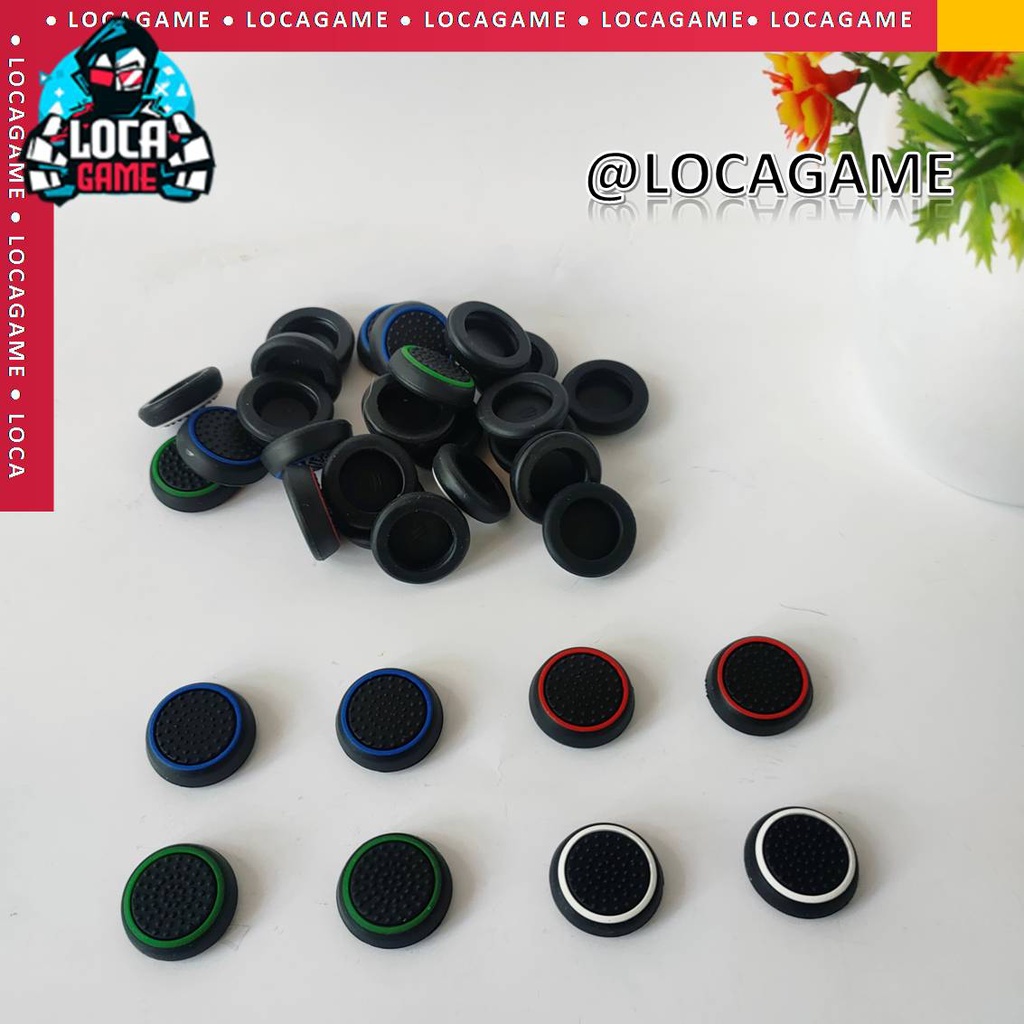 SILICON ANALOG THUMBGRIP ANALOG GARIS / FOSMON STIK STICK PS3 PS4 PS5 DAN X-BOX