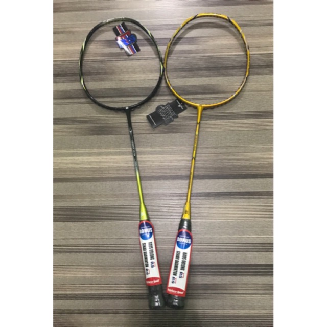 [Free Pasang Senar] Raket Badminton RS Champion Gold / Silver Bonus Tas, Senar, Kaos Original