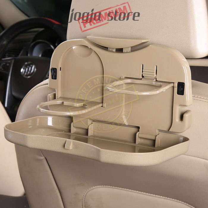 Cup Holder Mobil Meja Lipat Car Seat Organizer Makan-Minum Foldable