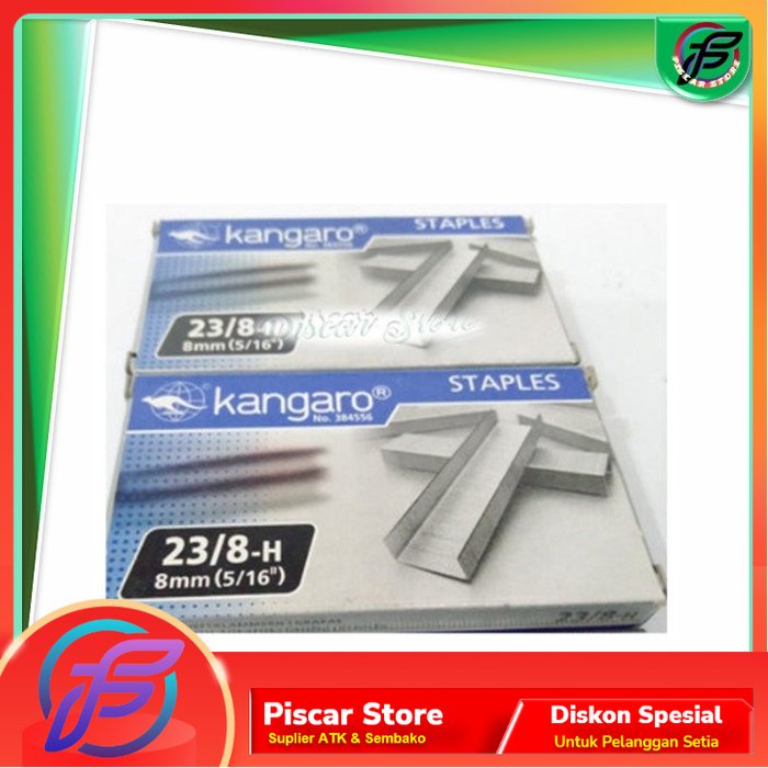 

Kangaro Isi Staples 23/8 | Isi Steples Stapler Hekter Untuk Jilid Buku