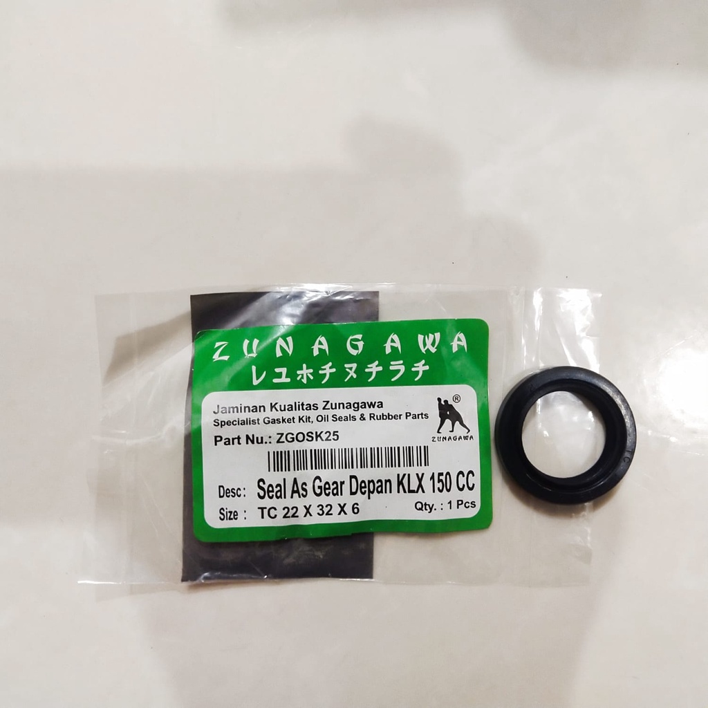 Seal AS Gear Depan KLX 150 CC Merek Zunagawa