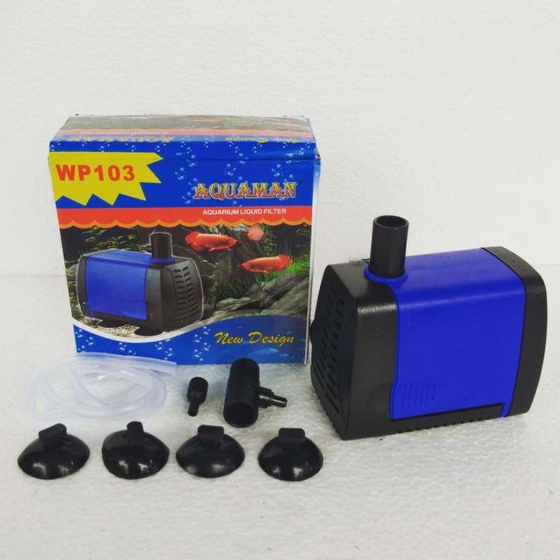 mesin pompa filter celup aquarium AQUAMAN WP 103 Waterpump akuarium ph water pump kolam hidroponik submersible