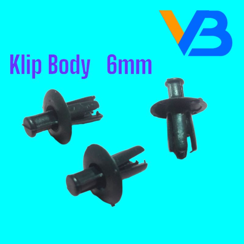 Klip Body Motor 6mm/M6 Kecil Vario Beat Nmax Aerox Cbr Scoopy Genio Pcx Baut Body Motor  Clip Body M