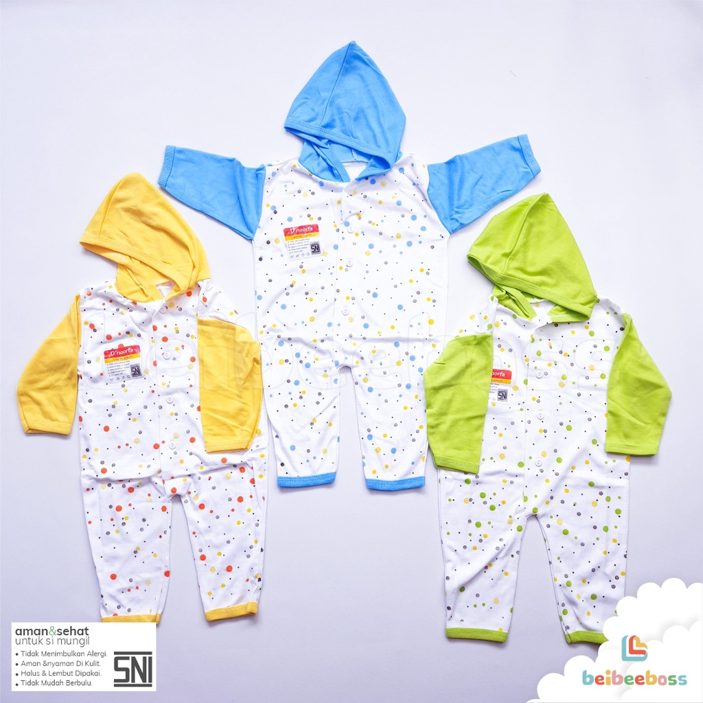 JUMPSUIT ROMPER BAJU KODOK BAYI NEWBORN  DNOORFA