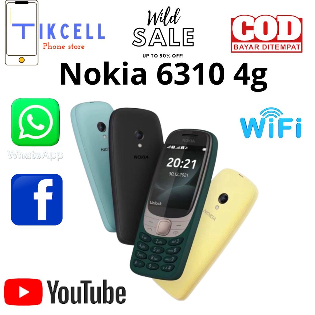 Nokia 6310 4G Bisa WhatsApp Facebok Dll