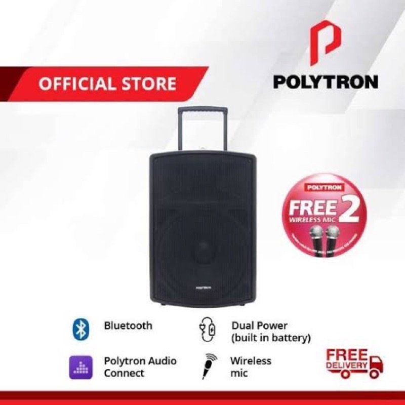 SPEAKER AKTIF POLYTRON PAS PRO15F3 Professional Portable Speaker