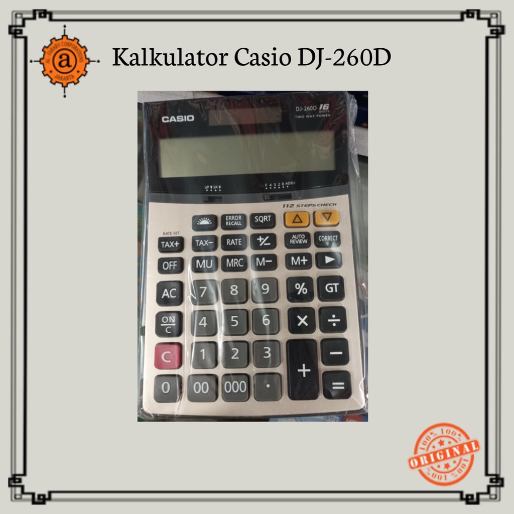 

Kalkulator Casio DJ-260D