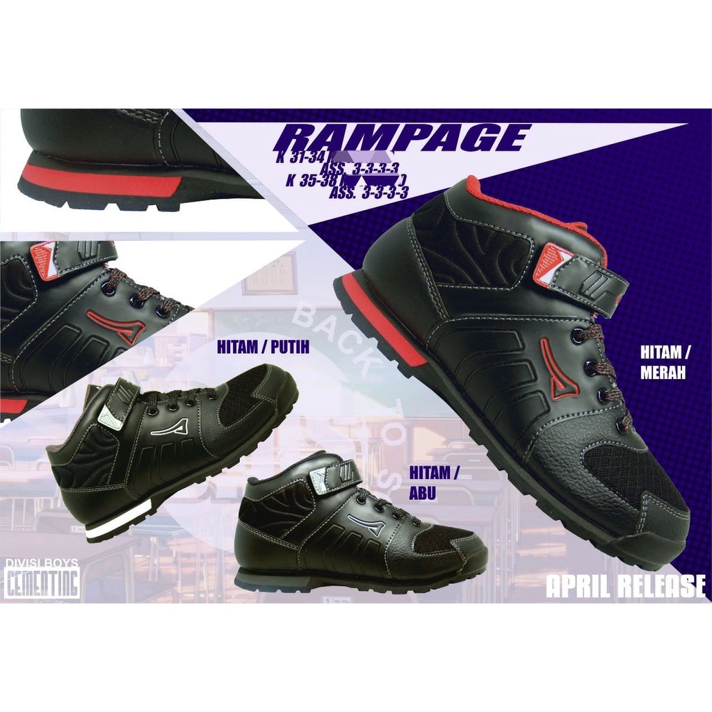 Sepatu Ardiles Anak Lelaki BCG-RAMPAGE