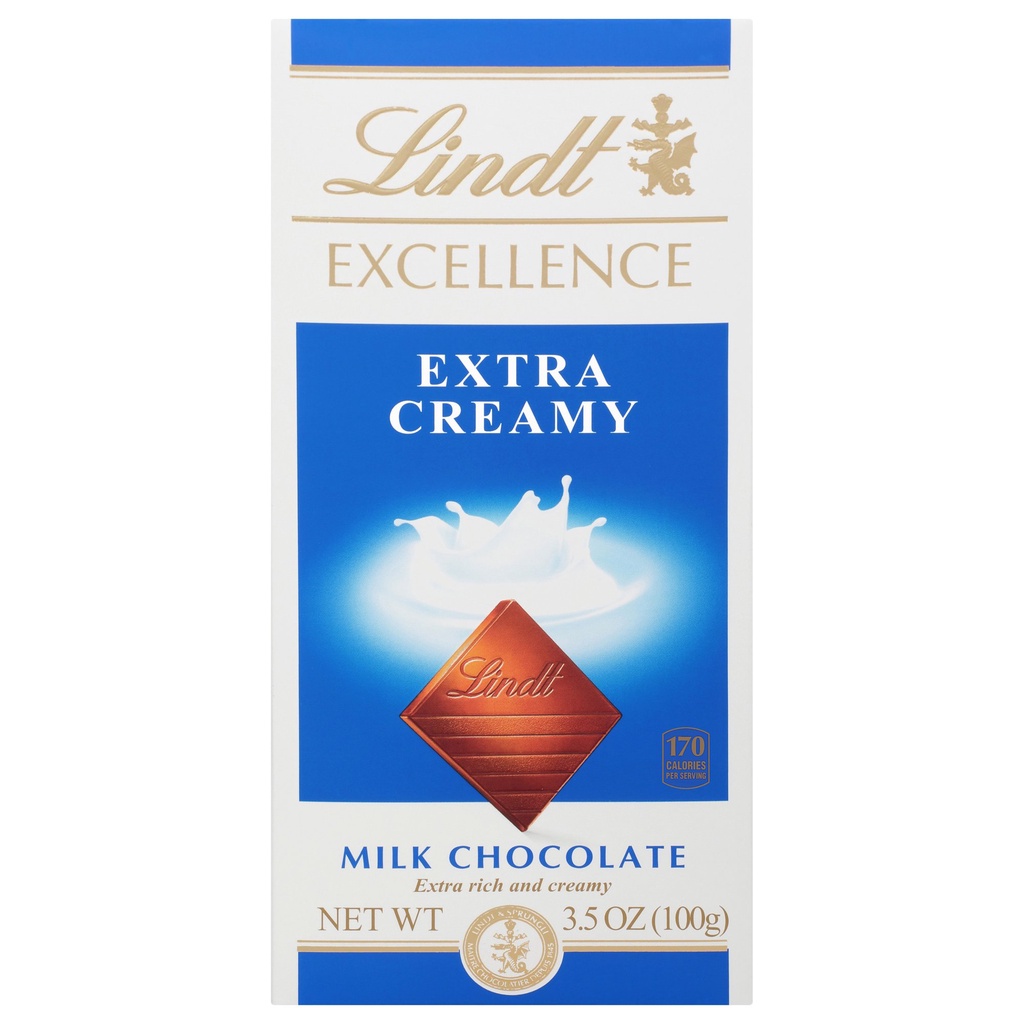 

Lindt Excellence Milk Extra Creamy 100 Gr Bar Cokelat