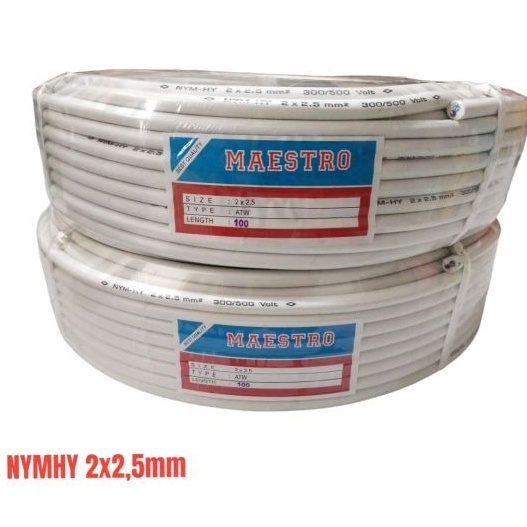 Kabel Serabut NYMH/NYYHY 2x2,5mm 100Y MAESTRO