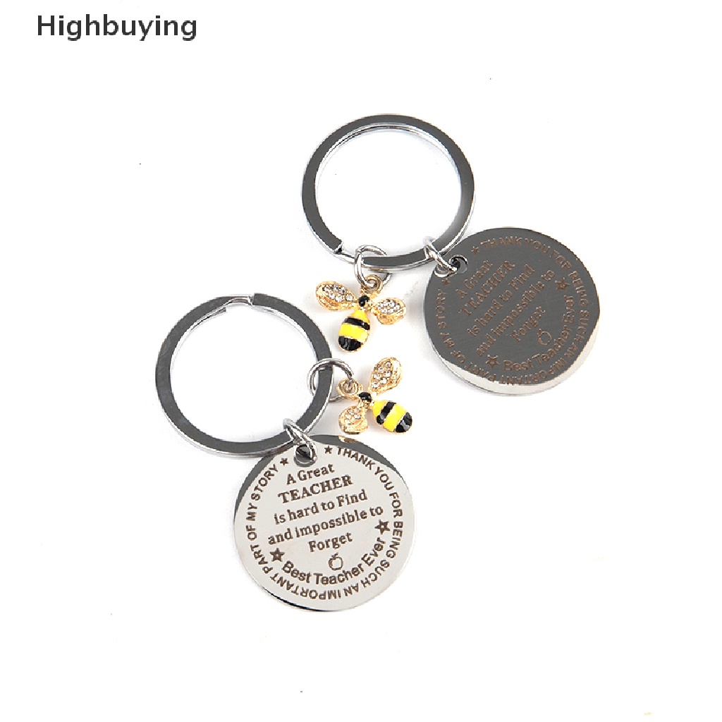 Hbid Gantungan Kunci Hari Guru Bee Key Chain Letter Pendant Keyring Gantungan Kunci Elegan Glory