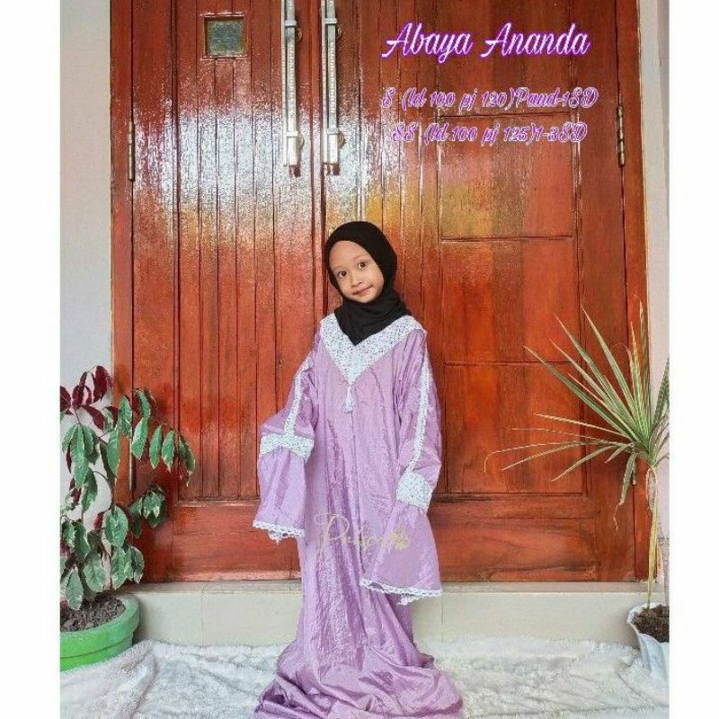 Mukena Parasut / Abaya Renda Anak