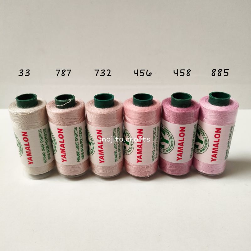 1 Buah Benang Jahit Yamalon Variasi Ungu Muda / Benang Ungu Muda / Benang Lilac / Benang Jahit Ungu 