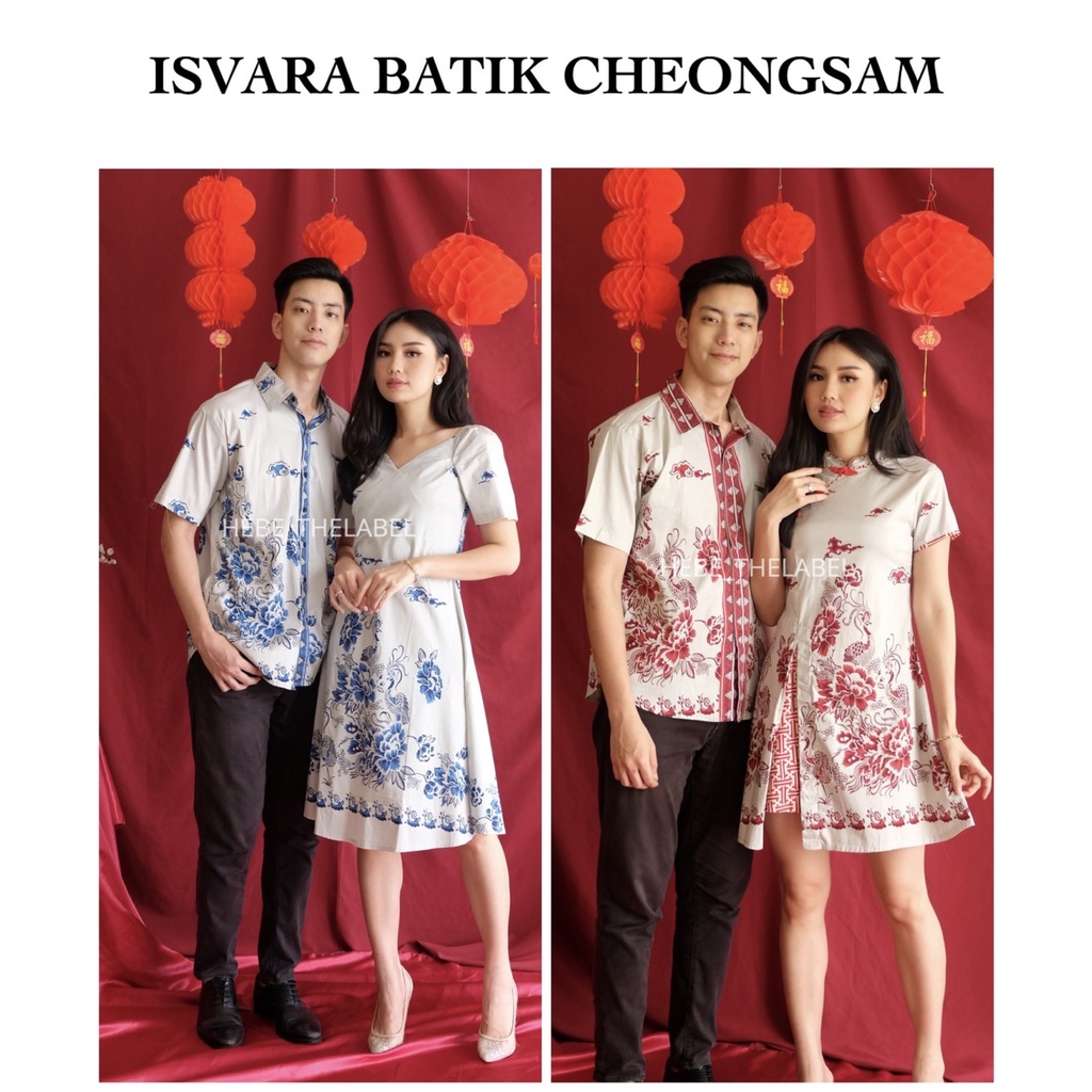 Isvara Batik Cheongsam Chinese New Year - (Men Short-Elera-Jenna-Kora-Amia-Mila-Amber-Kina)