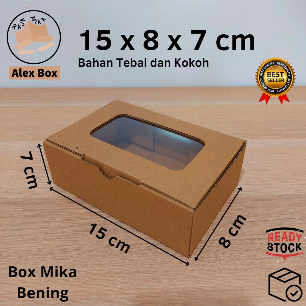 

Kardus Mika 15 x 8 x 7 cm... model diecut, untuk kue hampers dll