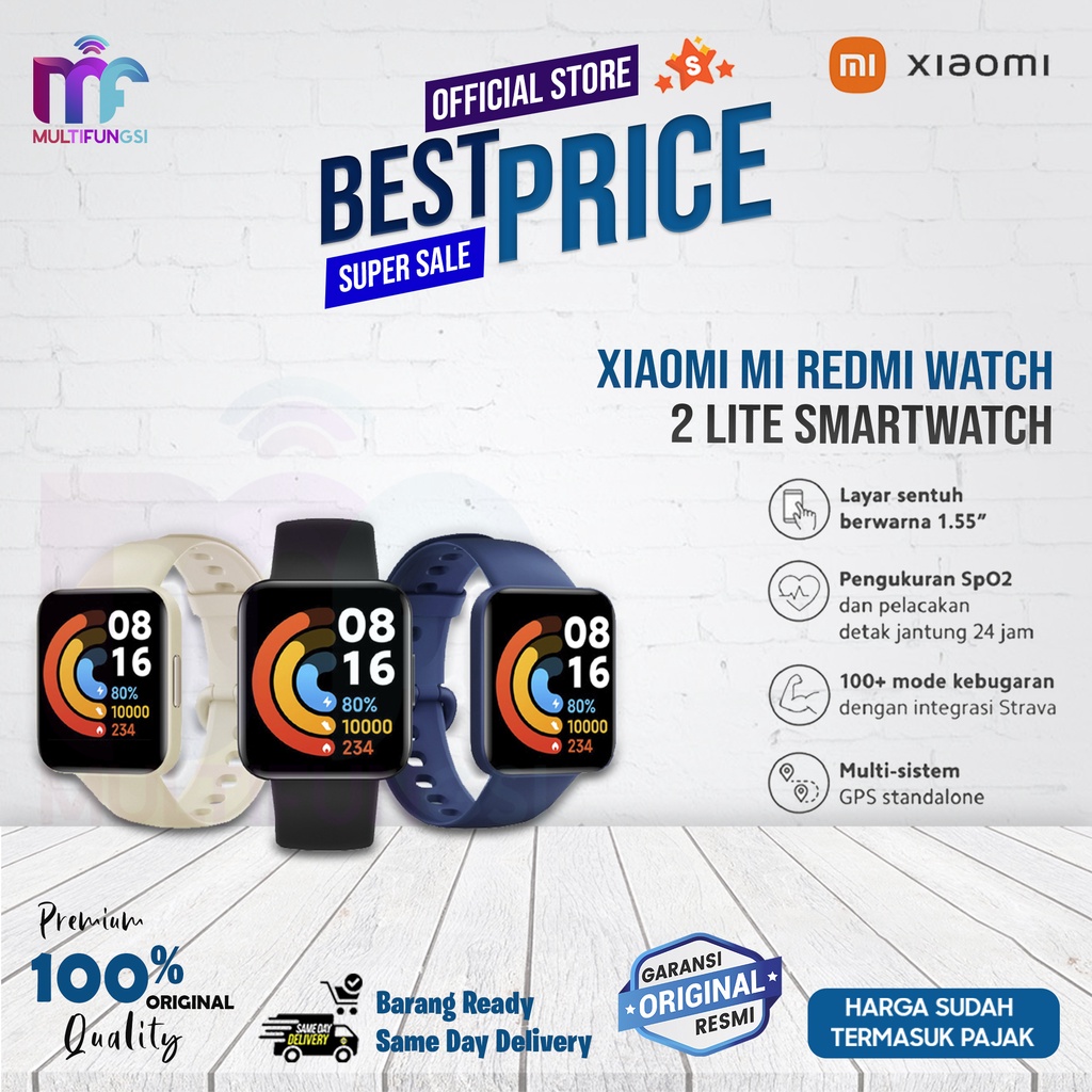 Xiaomi Mi Redmi Watch 2 Lite SmartWatch Garansi Resmi