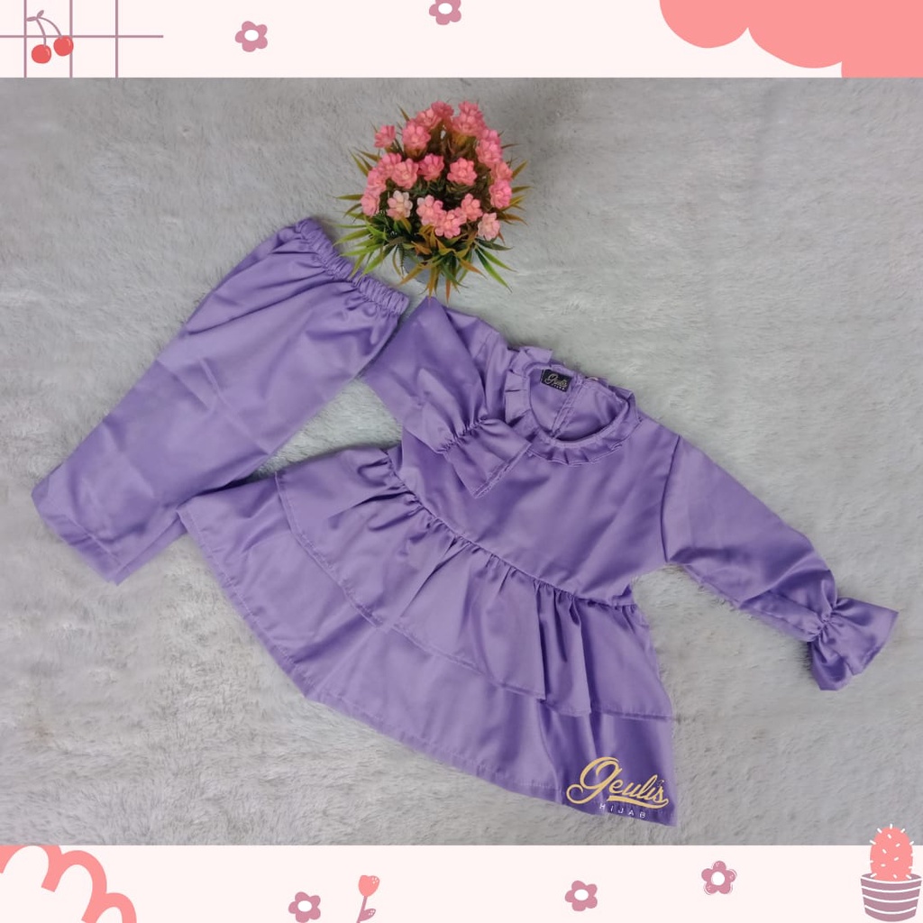 BAJU ANAK PEREMPUAN/BAJU ONESET BAYI 1-2TAHUN/BAJU BAYI POLOS/BAJU BAYI UNGU