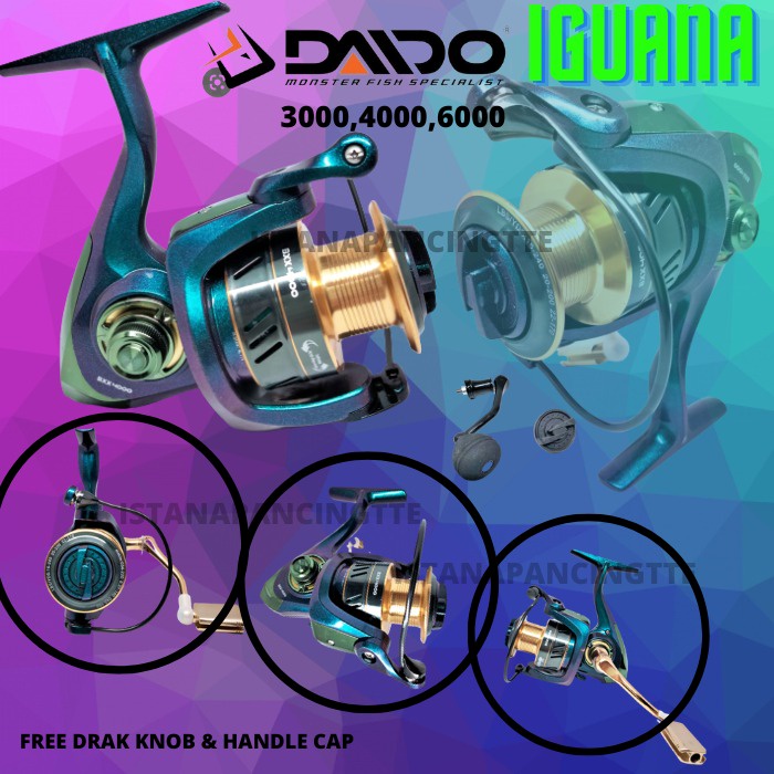 REEL DAIDO IGUANA SPIN SIZE 3000,4000,6000 /GULUNGAN PANCING MANCING MANIA
