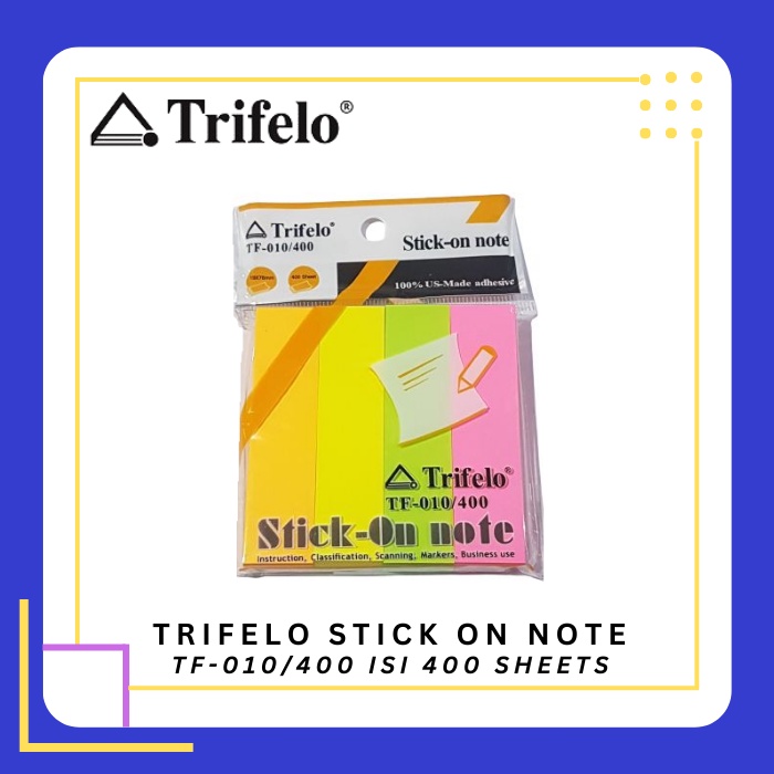 

TRIFELO Stick On Note TF-010/400 Memo Penanda Kertas Pembatas