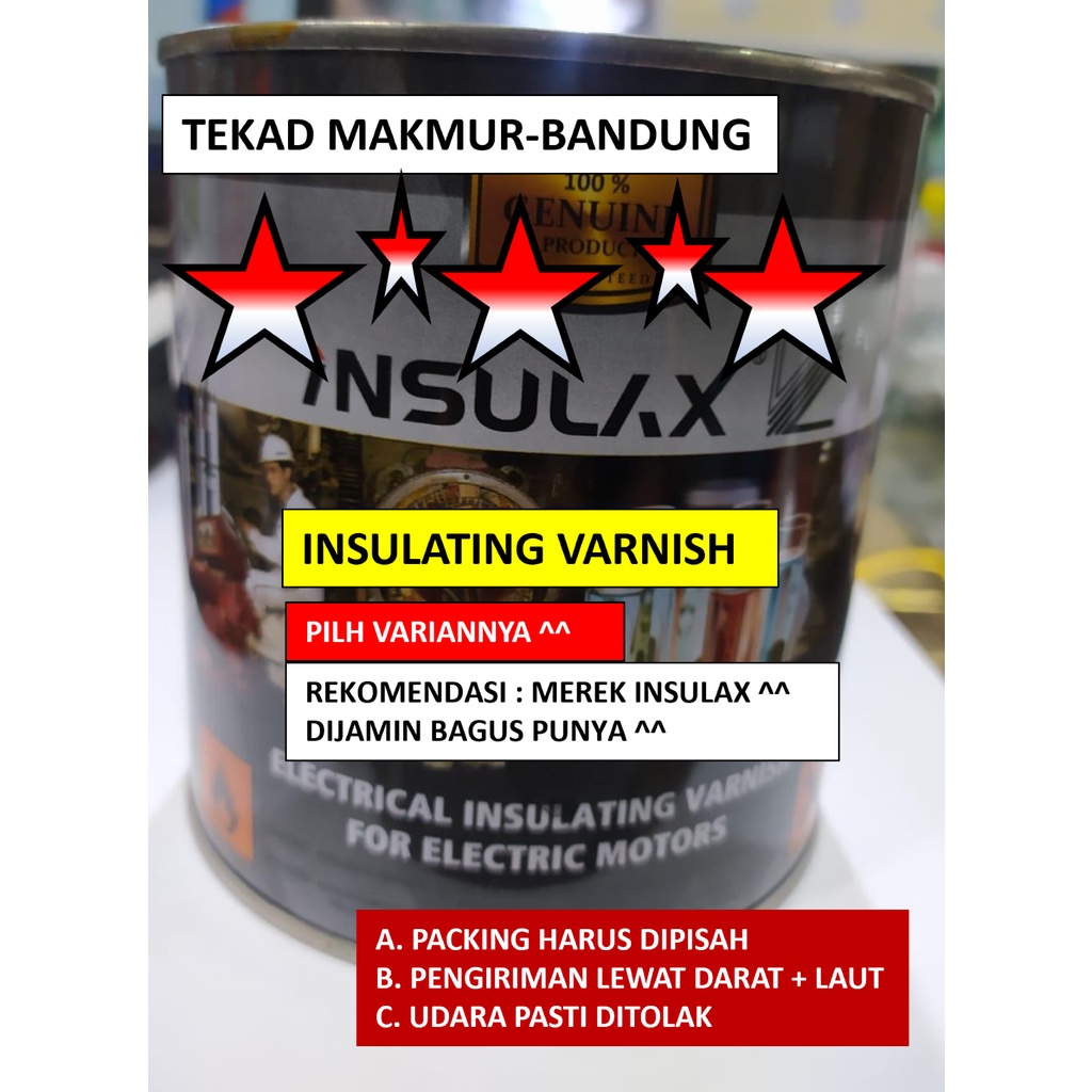 Insulating Varnish Angkerlak - Insulax Hatake Ucu - Pilih variannya