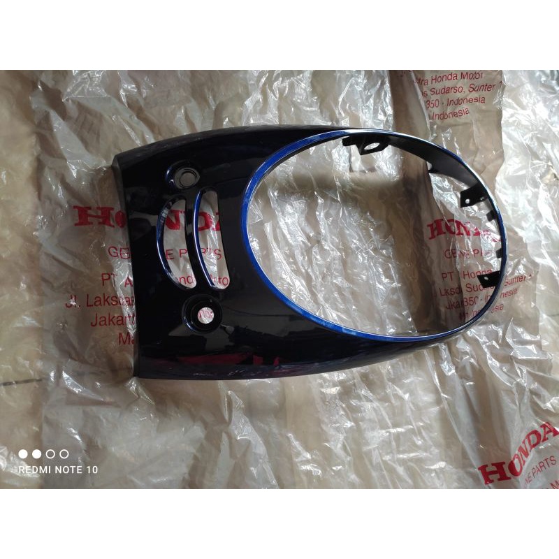 tameng lampu depan scoopy 2013 2016 original biru dongker