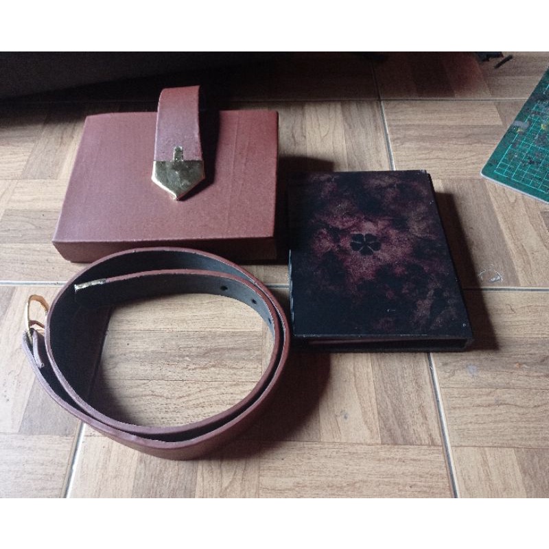 Asta Belt and Grimoire Cosplay Props Black Clover