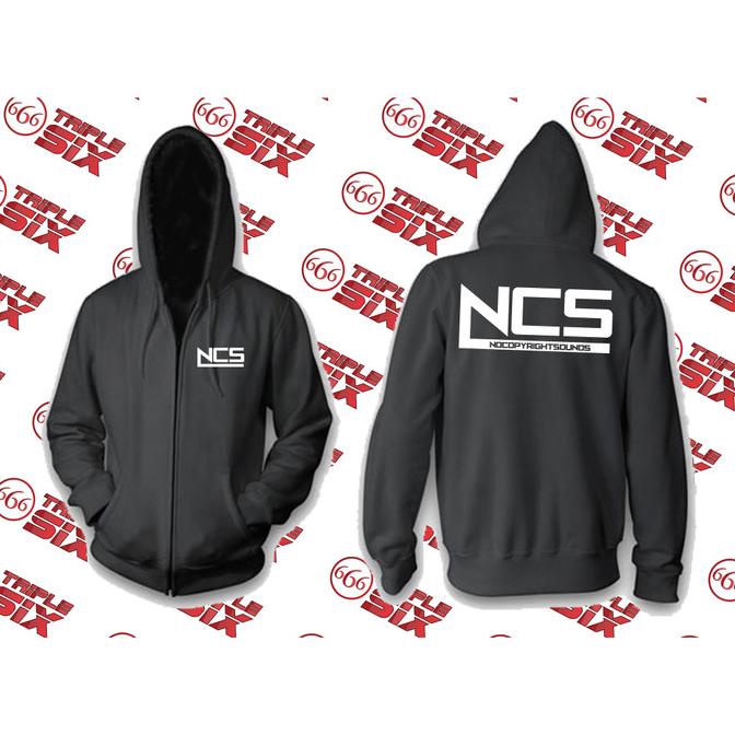 Jacket No Copyright Sounds Sweater Hoodie Pria Bahan Fleece Sablon Polyflex Zipper Resleting Depan