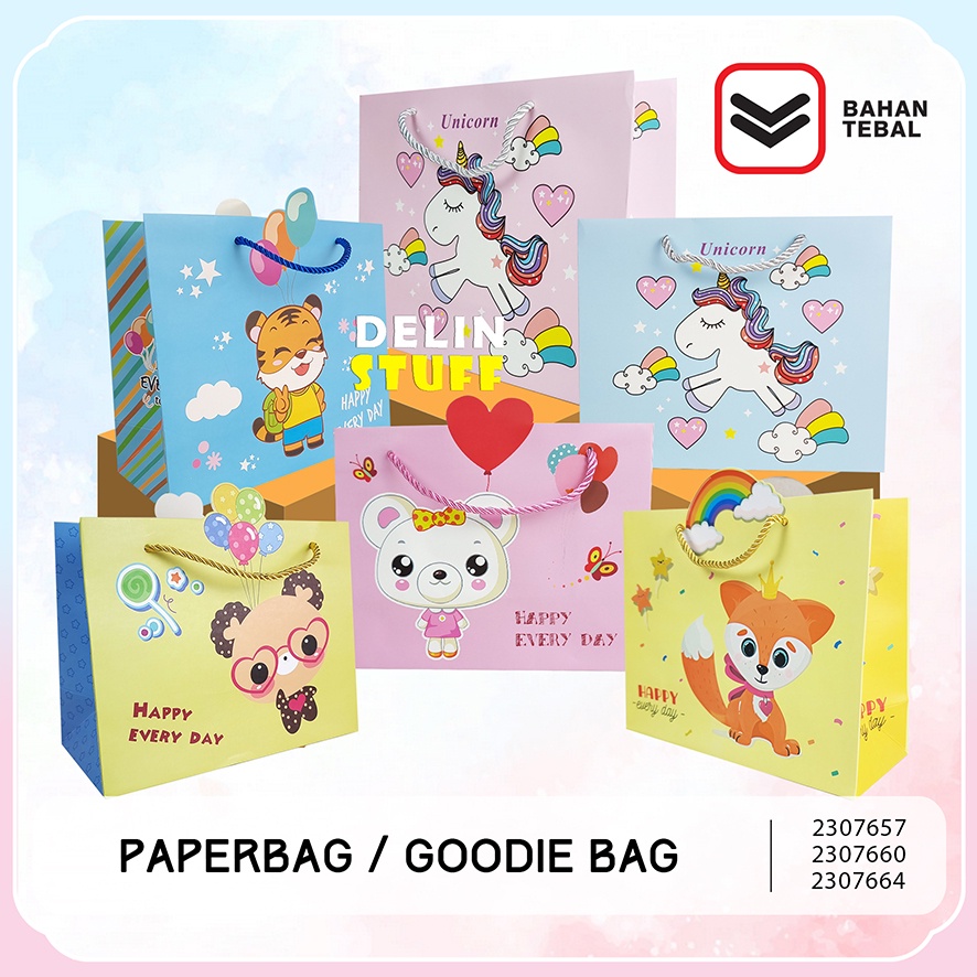

Tas Ulang Tahun Anak Unicorn Goodie Bag Ulang Tahun Anak Tiger Paper Bag Ulang Tahun Anak Rabbit Tas Bingkisan Ulang Tahun Anak Animal (2307657, 2307660, 2307664)