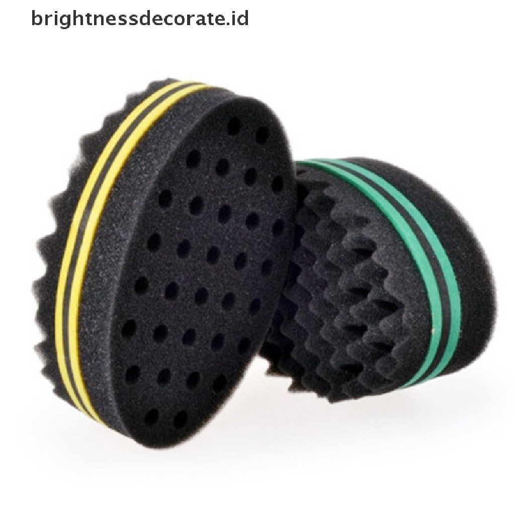 [Birth] Black Man Hair Braider Twist Sponge Cemara Afro Rambut Gimbal Curl Brush Sponge Barber [ID]