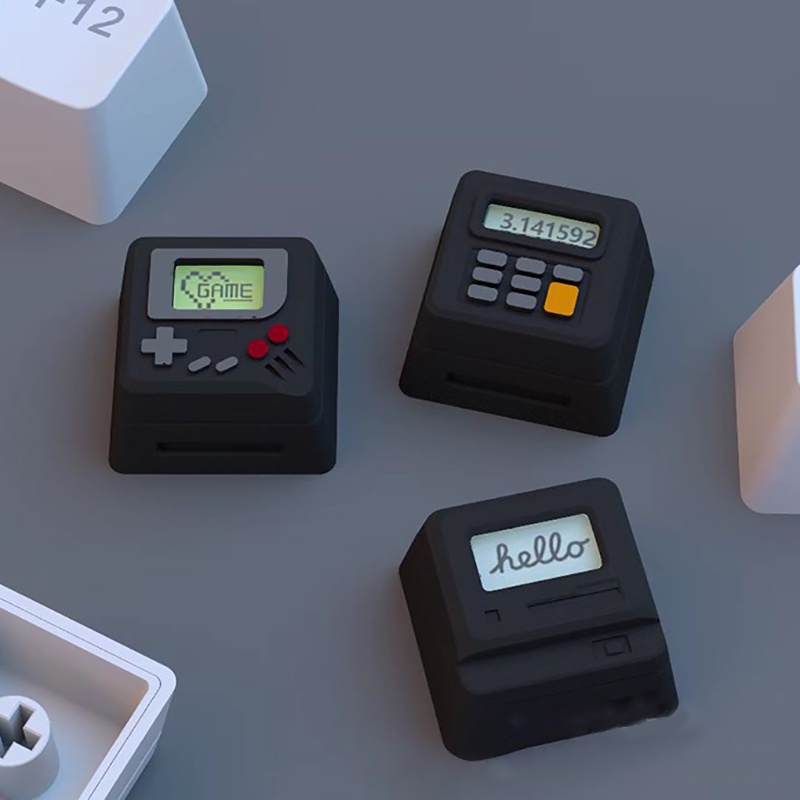 Keycaps Keyboard Klasik 3in1 Kepribadian Lucu Retro Key Tab Keycap Suku Cadang Pengganti Topi Kunci Keyboard Untuk Keyboard Mekanik