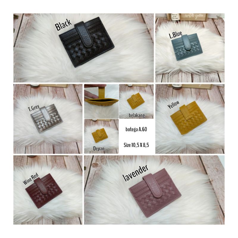 Dompet BOTEGA LIPAT Dompet murah wanita import–Dompet Card Wanita