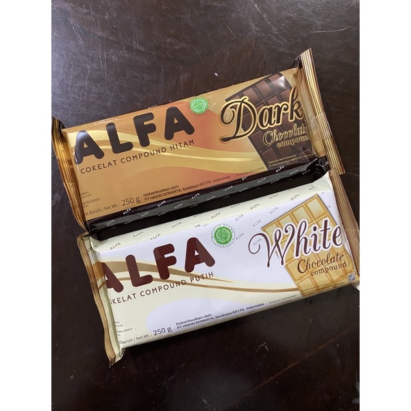 

Cokelat Alfa 250g Dark / White