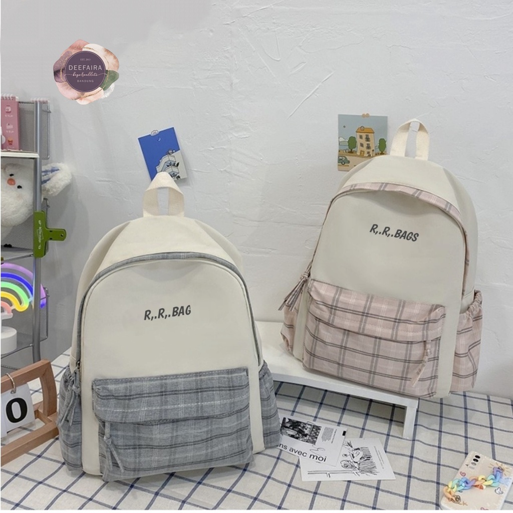 Tas Ransel Wanita Remaja Dewasa K0rean Stylish Rrbg Tas Sekolah Untuk Sd Smp Sma