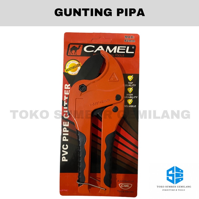 Gunting Pipa PVC / Gunting Pipa 42mm / Gunting Paralon "CAMEL"