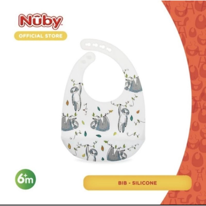 Nuby Silicone Bib - Mugu Bib Silikon - Celemek Makan Bayi