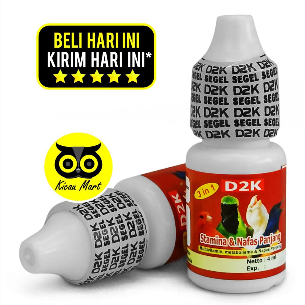 OBAT STAMINA &amp; NAFAS PANJANG D2K VITAMIN PENGGACOR BURUNG PENAMBAH POWER FIGHTER GACOR OBTBD16K