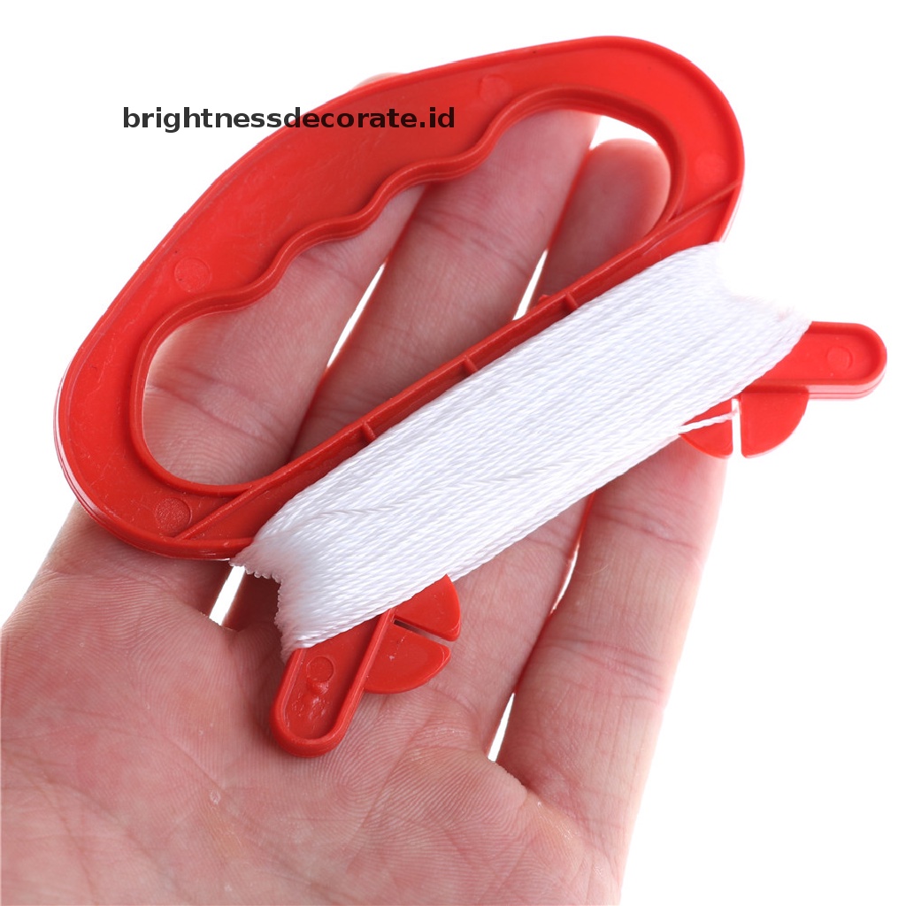 [Birth] Flying Kite Line String Dengan Papan Pegangan Penggulung Bentuk D Outdoor Kite Tools Anak-anak Olahraga Luar Ruangan Layang Layang Putih String Line Bentuk D Winder Board Tool Ki Outdoor Bentuk D