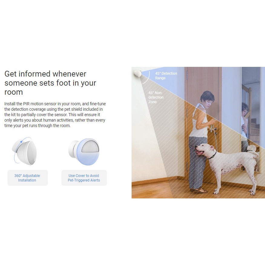 EZVIZ CS-B1 4-PIECE SMART HOME ALARM SENSOR KIT WIRELESS GARANSI RESMI