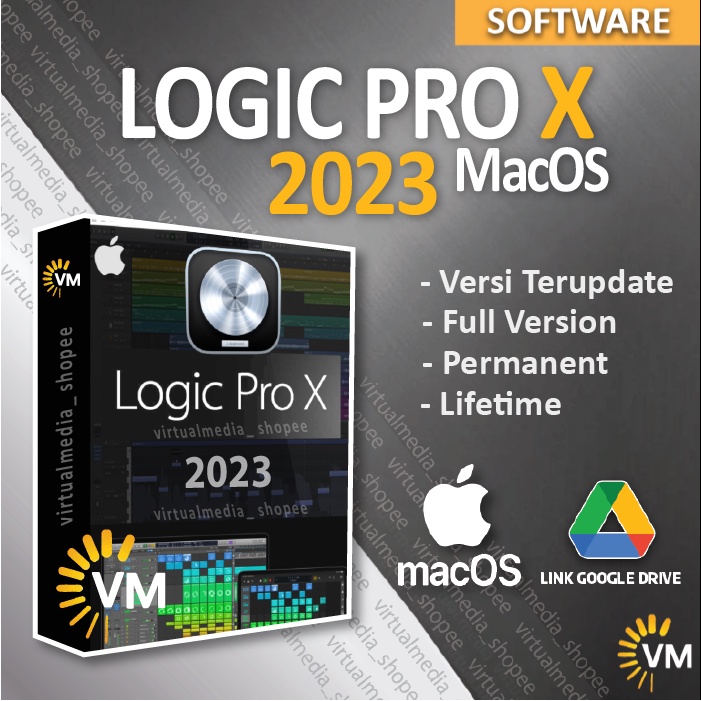 Jual LOGIC PRO X MAC OS DIGITAL AUDIO WORKSTATION RECORD EDIT MIXING
