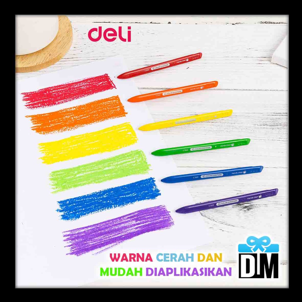 

RK Plastic Crayon Krayon Plastik Ramah lingkungan Crayons Pastel Warna Warni Cat Pensil Warna