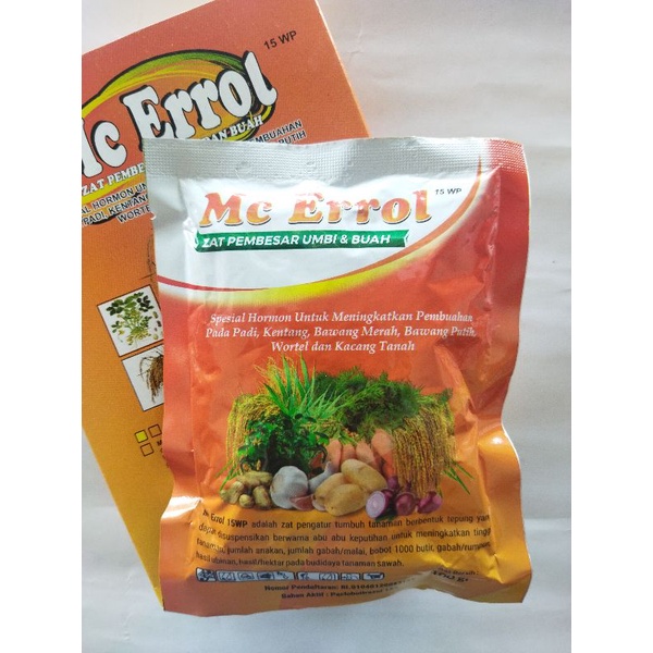 MC ERROL 15WP 100gram. Paclobutrazol. zpt perangsang bunga & buah, pembesar umbi & buah