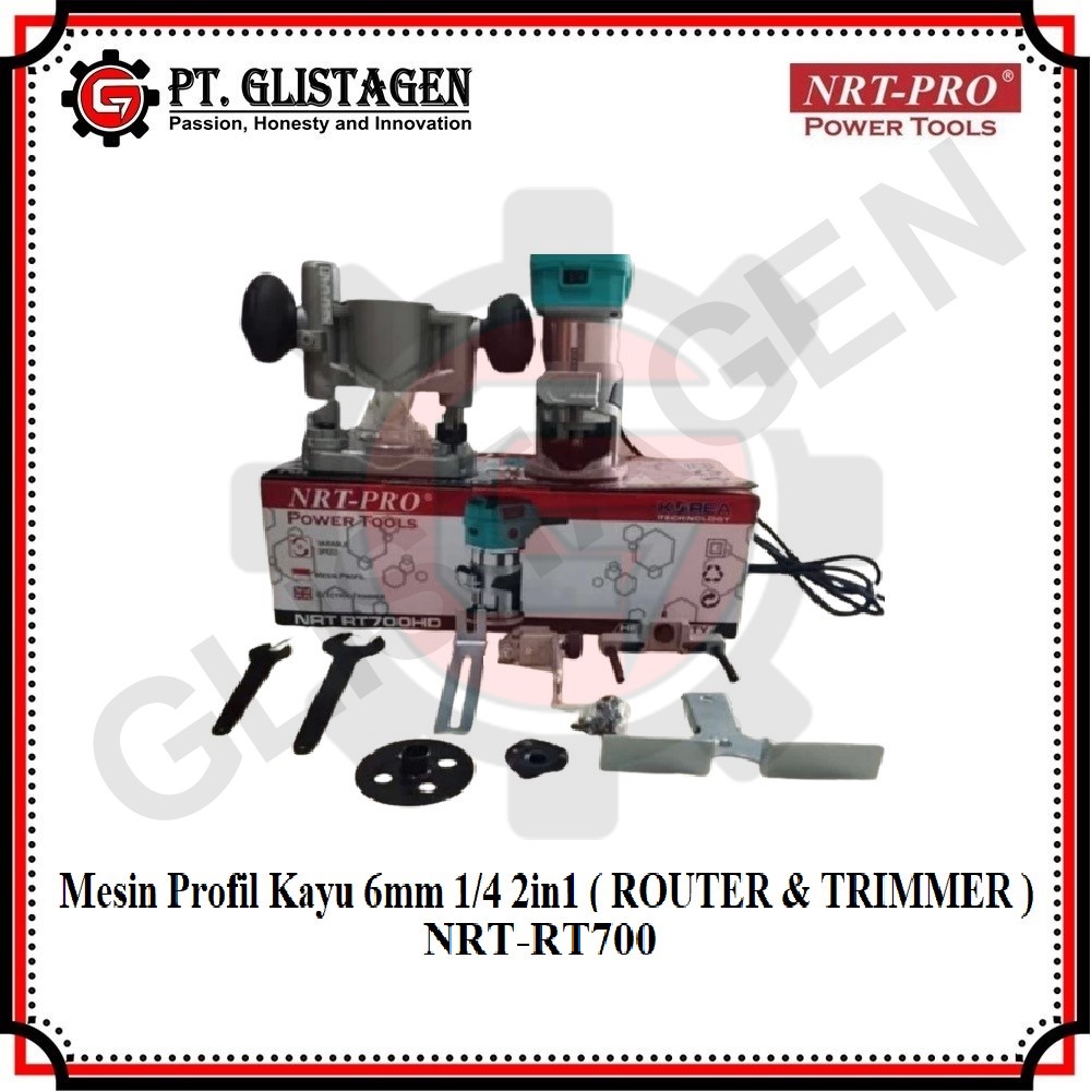 NRT-PRO RT 700 HD Mesin Profil Kayu 6mm 2 In 1 Router RT700HD RT700