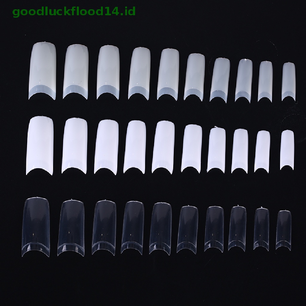 [GOOGFOUR] 500pcs Clear White Natural French Palsu Akrilik Nail Art Tips UV Gel [TOP]