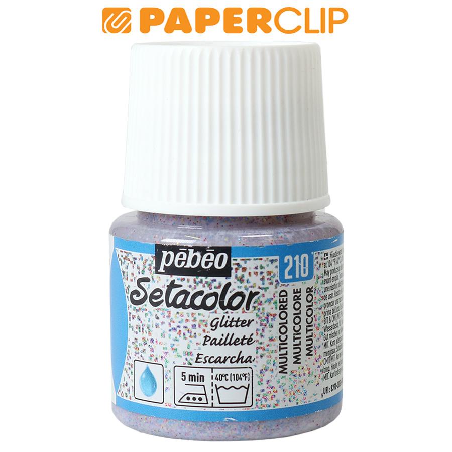 

PEBEO SETACOLOR LIGHT FABRIC PAINT GLITTER 45ML MULTICOLORED