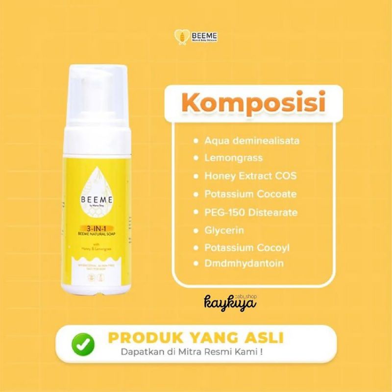 beeme 3 in 1 natural soap
