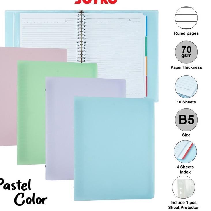 

12.12 ✨SALE✨ Binder Note B5 Warna PASTEL Joyko B5-MHPT-143 !!