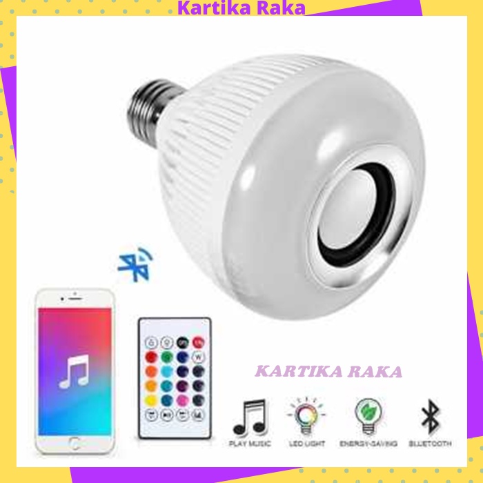 KR Bohlam LED RGB E27 6W with Bluetooth Speaker