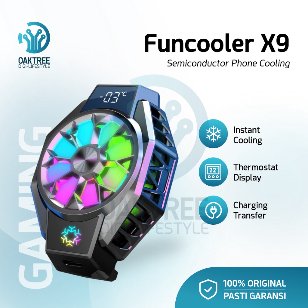 Funcooler X9 Fan Cooler Radiator Pendingin HP Cooling Fan gaming