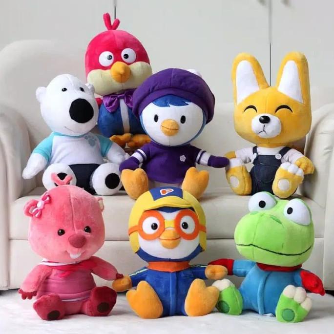 boneka pororo original 20cm import asli pororo kartun korea mainan