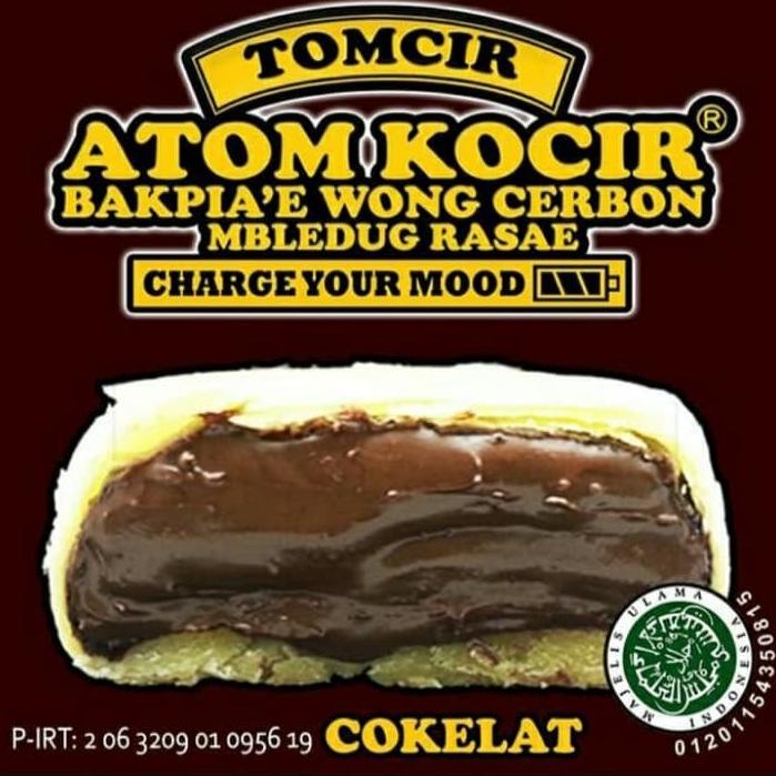 

[KODE PRODUK 9EHZ86855] Tomcir Atom Kocir Cokelat Bakpia Cirebon 1 pack isi 5